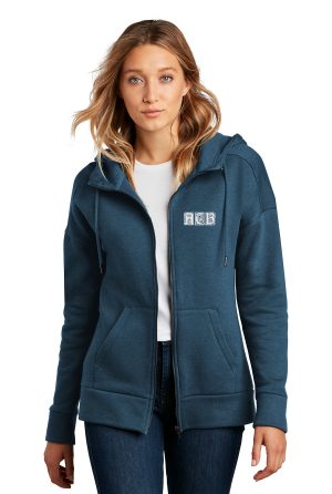 District® Women’s Perfect Weight® Fleece Drop Shoulder Full-Zip Hoodie